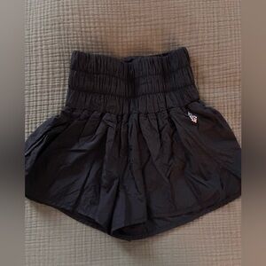 Free People Movement Black Women's High-Waisted Shorts